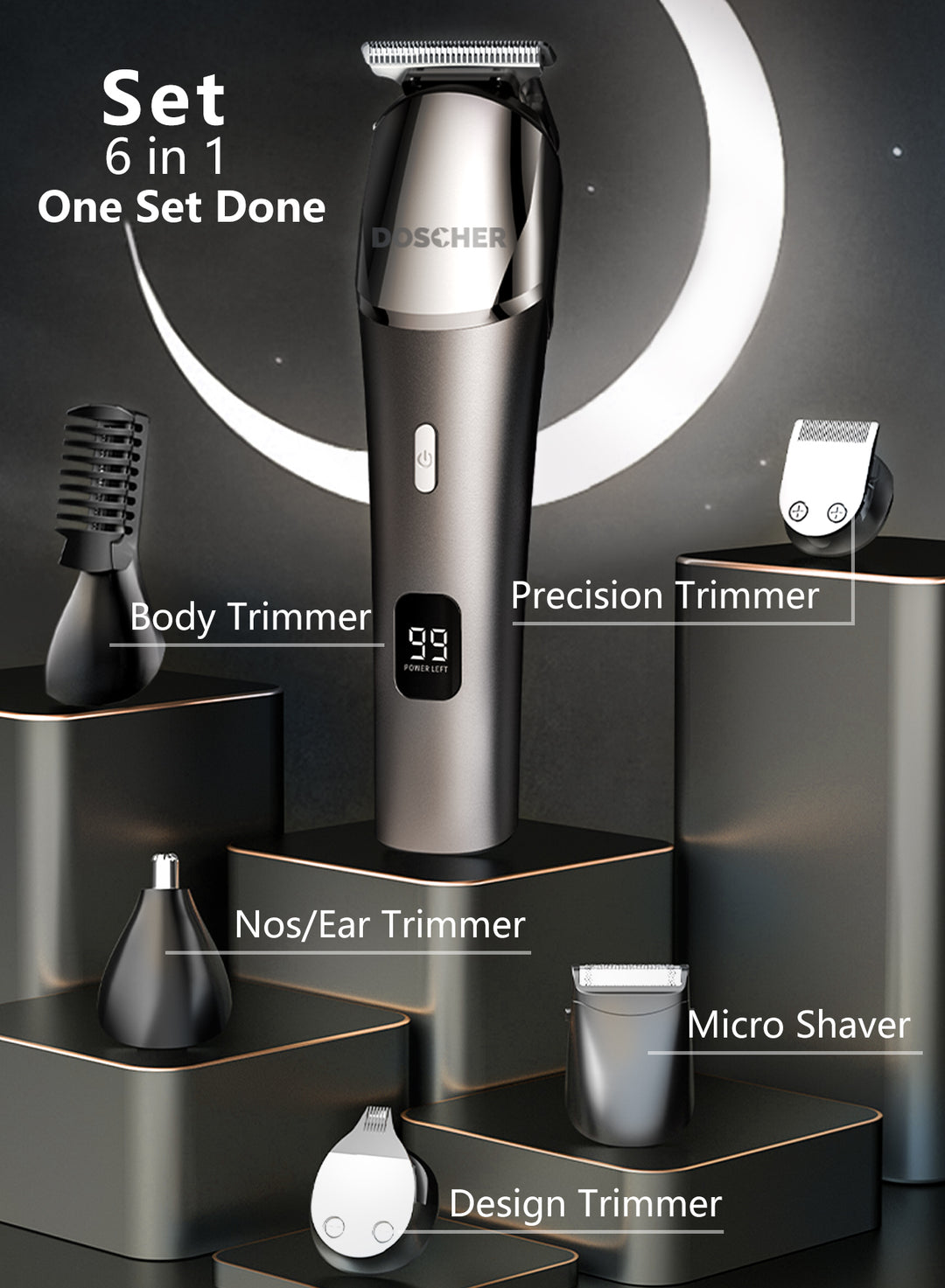Doscher Body Trimmer for Men - MS7100S